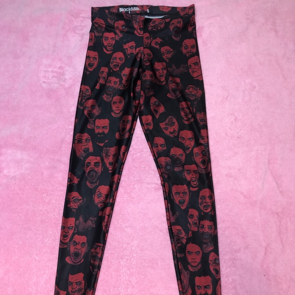 Black Milk Zombie Red Leggings